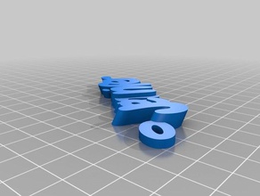 marks keychains customized 3d print model - Mito3D