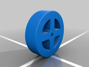 simple wheel 3d printer parts 3d print model - Mito3D