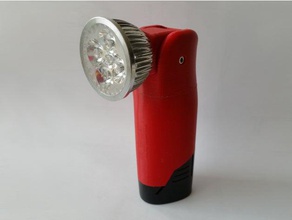milwaukee m12-Taschenlampe einstellbare Kopf tools Taschenlampe led-Taschenlampe m12 tool Fackel 3d print model - Mito3D