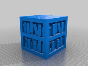 minecraft libreria blocco oggetti di scena blocchi 3d print model - Mito3D