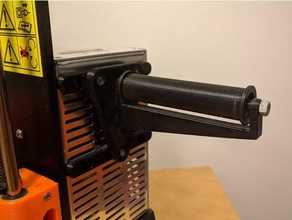side-mounted spool holder original prusa i3 mk2 3d printer accessories filament 3d print model - Mito3D