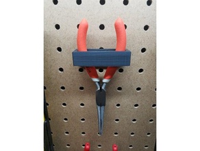 peg board plier tool holder holders & boxes pegboard mount 3d print model - Mito3D