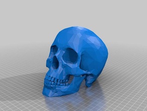 my customized stereographic skull lowres math art 3d print model - Mito3D