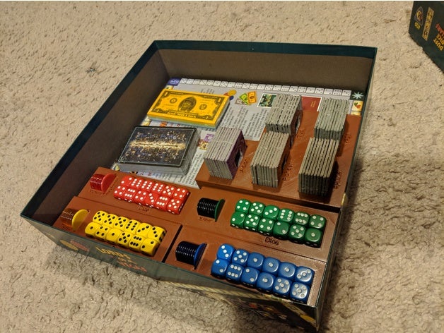 signori vegas gioco da tavolo organizzatore cassetti giocattolo & accessori di giochi accessorio inserimento 3D print model - Mito3D