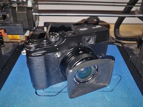 fujifilm x10 leica-style square hood camera 3d print model - Mito3D