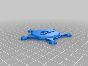 il mio personalizzato distintivo di sceriffo più v2-4 oggetti scena su misura 3d print model - Mito3D