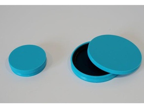 camera lens filter cases - 62mm & 405mm case holder 3d print model - Mito3D