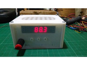 ar1010 digital fm enclosure audio digitalfm radio pic16f1847 speaker speakerbox 3d print model - Mito3D