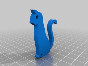 cat key accessories cats keychain keyring 3d print model - Mito3D