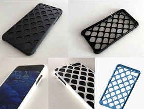 molto sottile di iphone 7 caso tattile ampliato design in metallo telefono cellulare 3d print model - Mito3D