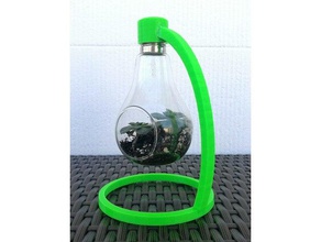 ampul vazo standı açık ve bahçe çiçek saksısı bitki pot 3d print model - Mito3D