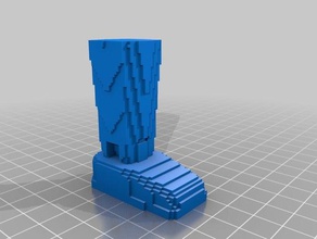 3d barra de perna direita 3d print model - Mito3D