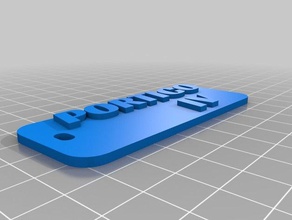 portico iv keychains customized 3d print model - Mito3D