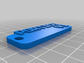 portico llavero02 keychains customized 3d print model - Mito3D
