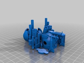 meca hitler Tod bot Modell-Roboter verrückt Roboter Waffe 3d print model - Mito3D