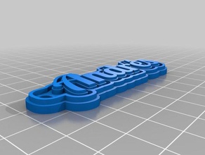 andr s keychains customized 3d print model - Mito3D