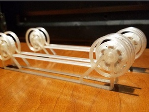 filament roller rail 636 bearings 3d printer accessories bearing holder spool 3d print model - Mito3D