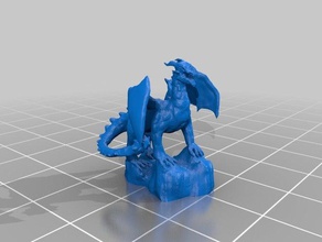 dragão criaturas fogo lagarto lohik rme um rugido asas 3d print model - Mito3D