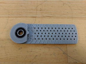 muito holey rolamento bússola ferramentas de arte bottop círculo desenho ferramenta o boneco 3d print model - Mito3D