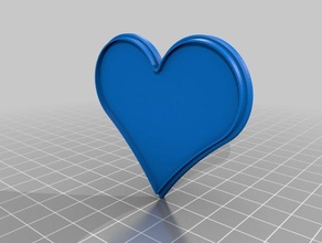 cuadro de corazón accesorios 3d print model - Mito3D