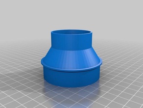 my customized vacuum hose adapter thickness planer shopvac parts 3d print model - Mito3D