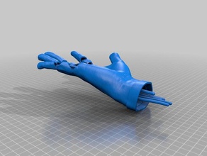 Prototyp prothetische hand einstelligen Aktoren in der Robotik die Prothese 3d print model - Mito3D