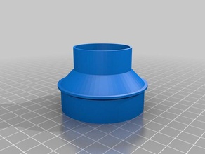 il mio personalizzato tubo di aspirazione adattatore pialla shopvac 20 parti su misura 3d print model - Mito3D