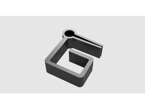suporte do cabo 5mm secretária office o clip gestão de cabos clipe 3d print model - Mito3D