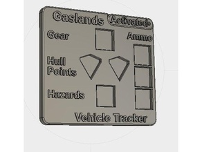 gaslands vehicle dice dashboard games 3d print model - Mito3D