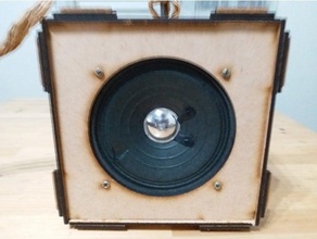 bluetooth speaker use spliced fixation audio 3d print model - Mito3D