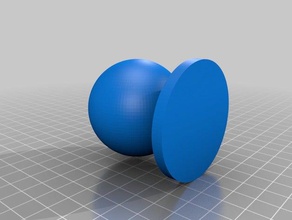básicos de la manija puerta La impresión en 3d 3d print model - Mito3D