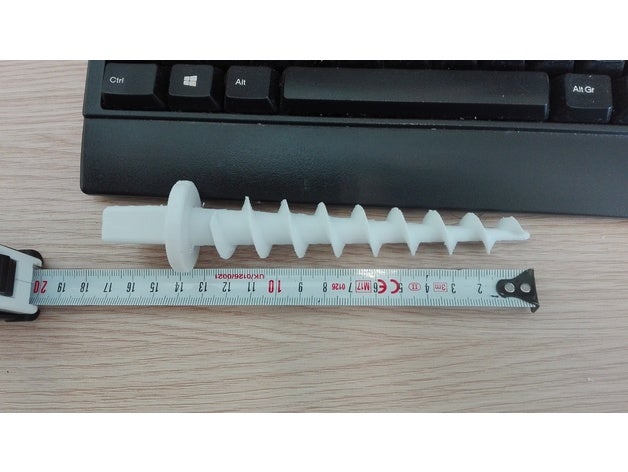 picchetto vite piccolo - small screw peg sand ancor 3d printing beach camping 3D print model - Mito3D