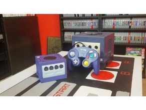 gamecube cas jusqu'au carré de l'électronique 3d print model - Mito3D