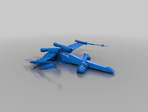 star wars legion terrain crashed fighter ii 3d printing starwars 3d print model - Mito3D