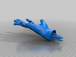 1st prototype prosthetic hand robotics prosthesis 3d print model - Mito3D