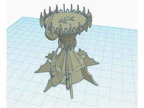 evil space elf spaceport games dark eldar scifi warhammer 40k terrain 3d print model - Mito3D