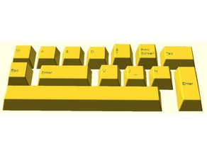 mx cherry oem profile keycaps library openscad electronics 3d print model - Mito3D
