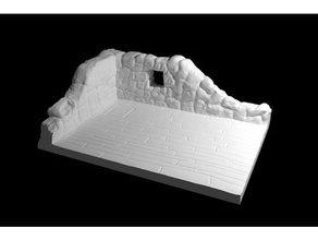 Ruine des Hauses Spiele Gebäude d&d dandd dnd dungeons dragons frostgrave Haus mini der Miniatur Requisiten ruiniert Stein aus 3d print model - Mito3D