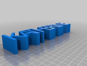 nombres personalizados Las impresoras 3d 3d print model - Mito3D
