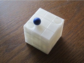 3d marble maze costumizable quebra-cabeças Quebra-cabeça openscad quebra-cabeça 3d print model - Mito3D