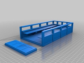 xl cama personalizada wpl 6x6 r c vehículos 1 16 heng long militar modelo 3d print model - Mito3D