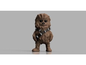 mini chewbacca - star wars toys & games geeky miniature starwars wekster wookie 3d print model - Mito3D