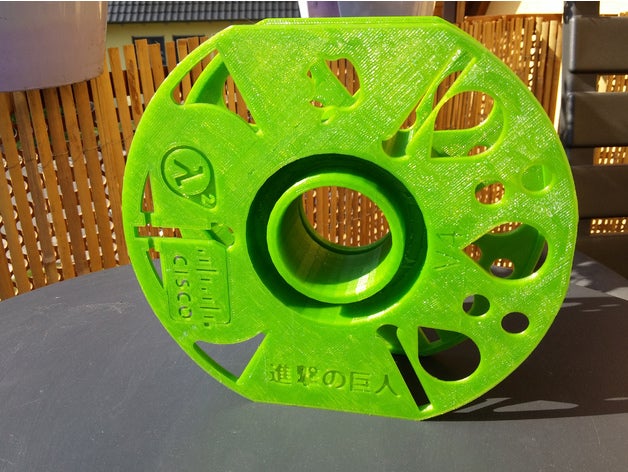 masterspool 18x20cm cut Impressora 3d acessórios filamento de spool pouco mestre spule recarga reutilizável richrap titular standard 3D print model - Mito3D