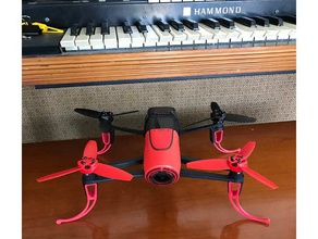bebop landing shocks r c vehicles drone skids parrot 3d print model - Mito3D