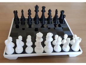 xadrez quadro 250mmx250mm 3d print model - Mito3D