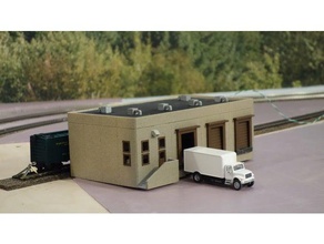 ho scale distribution center buildings & structures 3d print model - Mito3D