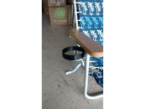 yeti cup holder beach chair 3d print model - Mito3D