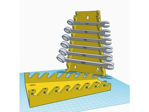 chave de rack porta-ferramentas & caixas as ferramentas suporte inglesa 3d print model - Mito3D