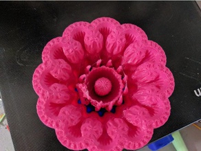 one subdivision flower sort like those other ones math art fractals 3d print model - Mito3D