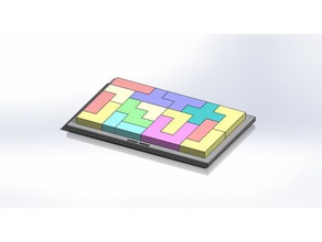 Logik-puzzle Rätsel block die Blöcke Logik puzzle - Spielzeug 3d print model - Mito3D